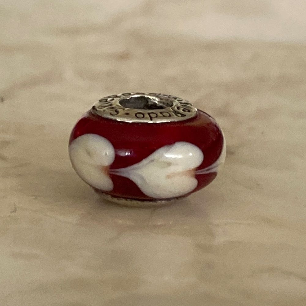 SilverRado Murano Glass & Sterling Silver Charm Bracelet Bead